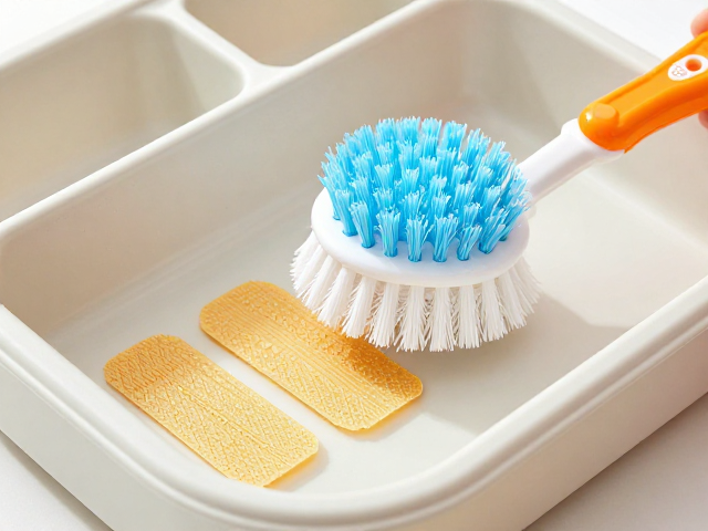 玩具清洁刷，耐磨修补片，收纳分区，一站式搞定宝宝玩具打理