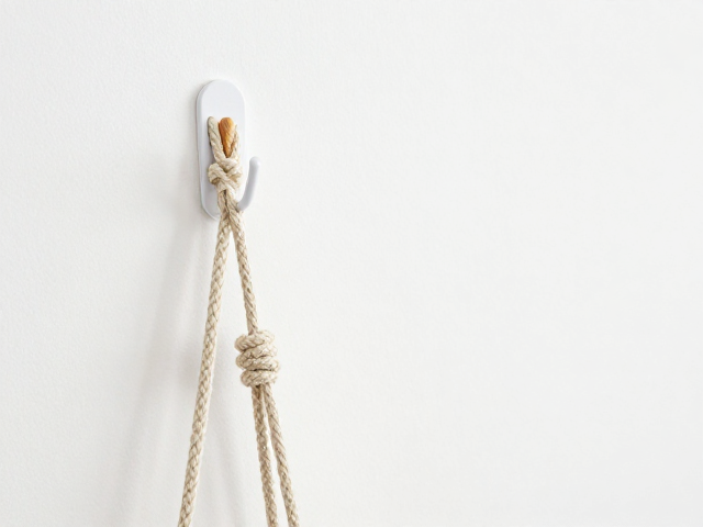 墙面免打孔挂钩推荐,绳带连接设计,长期悬挂不变形更稳固