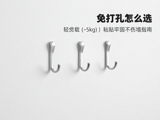 墙面免打孔挂钩怎么选？轻负载(<5kg)粘贴牢固不伤墙指南