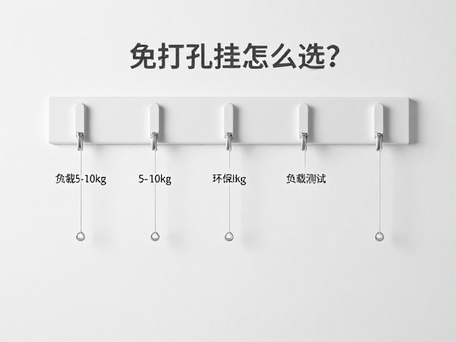 墙面免打孔挂钩怎么选?中负载5-10kg环保材料推荐与安装指南