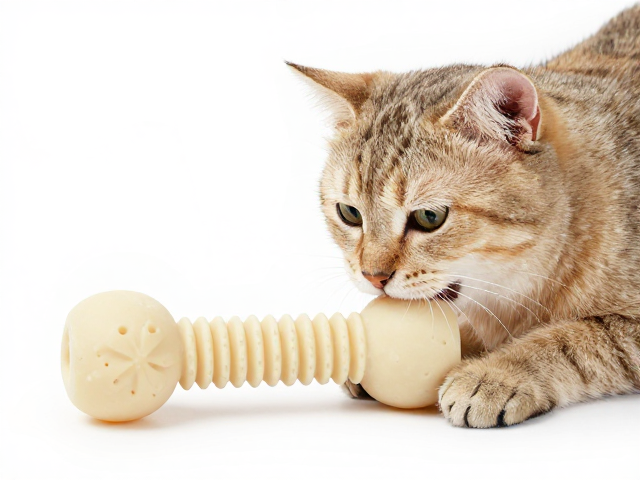 成猫活跃型耐咬磨牙橡胶玩具,天然乳胶材质安全耐用
