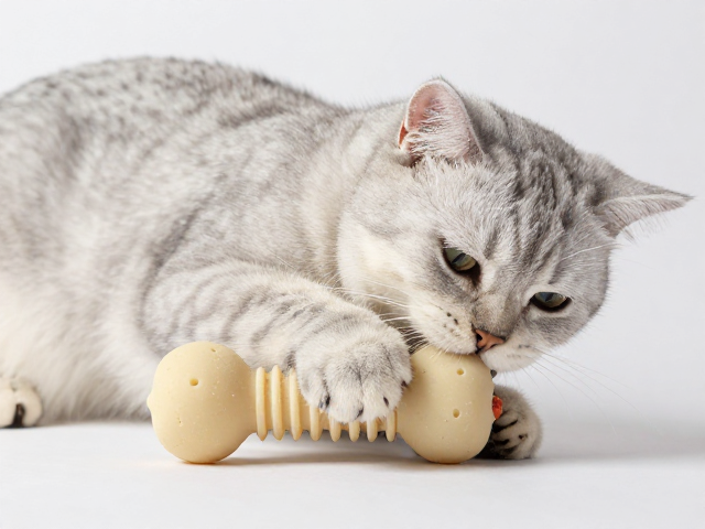 成猫活跃型耐咬磨牙橡胶玩具,天然乳胶材质安全耐用