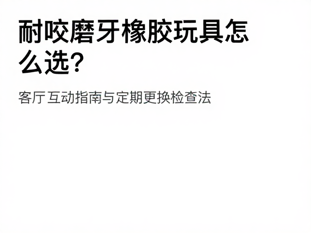 耐咬磨牙橡胶玩具怎么选?客厅互动指南与定期更换检查法