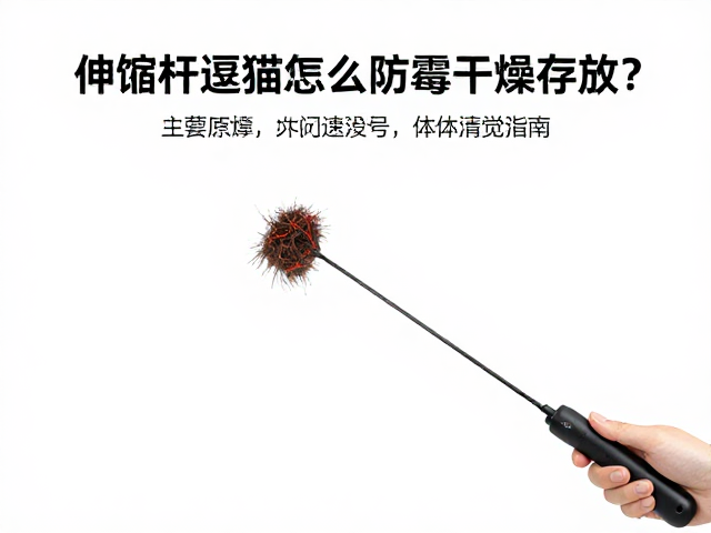 伸缩杆逗猫棒怎么防霉干燥存放?兼顾本体感觉训练与清洁指南