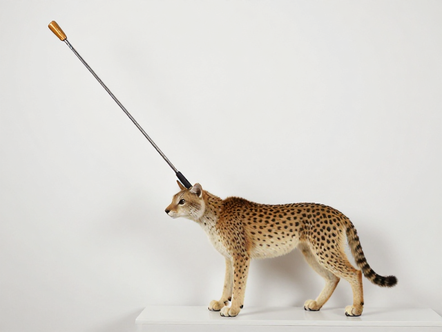玄关收纳神器，仿真猎物造型伸缩杆逗猫棒，高颜值省空间