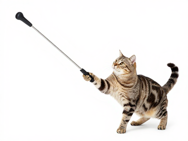 高活力宠物怎么玩?设定游戏时间,用伸缩杆逗猫棒高效放电