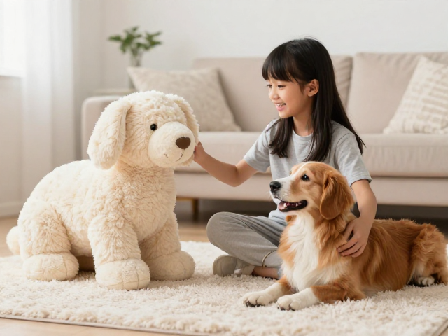 精致养宠家庭的互动神器,大号毛绒玩偶如何提升居家温馨氛围?