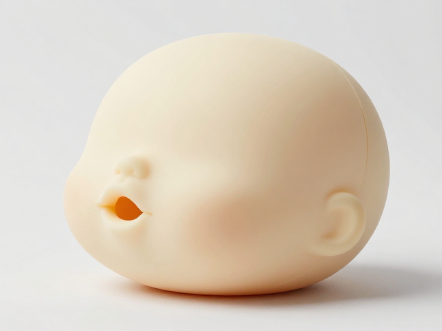 天然乳胶发声玩偶,低噪音软绒材质,尺寸精准匹配口部大小安全舒适