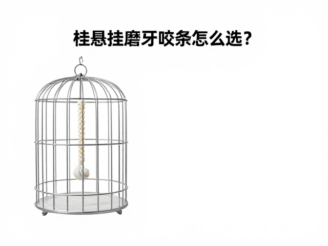 笼挂悬挂磨牙咬条怎么选?避开过软易碎,选可降解棉绳更安全
