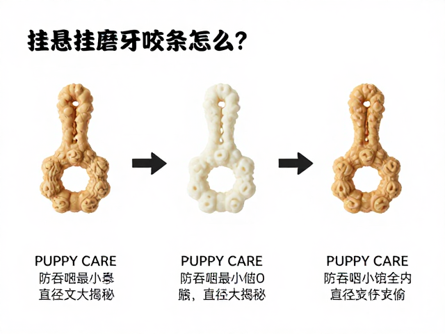 笼挂悬挂磨牙咬条怎么选？PUPPY CARE防吞咽最小直径大揭秘