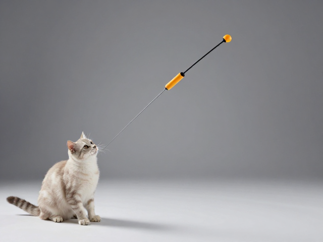 Petstages高活力宠物专用伸缩逗猫棒,自动回弹不缠线