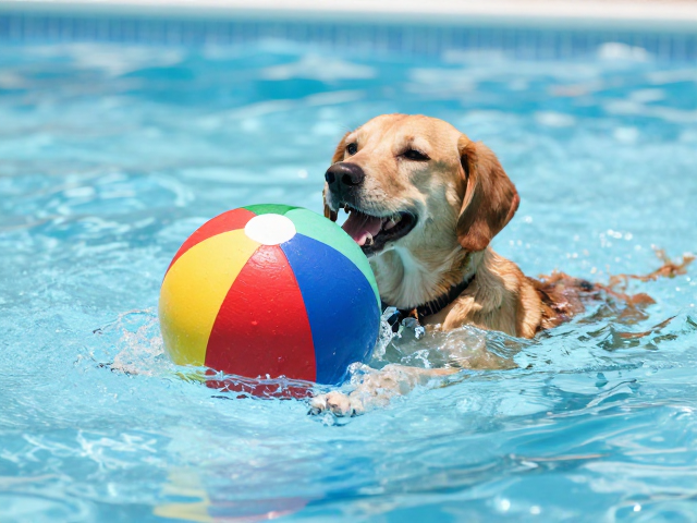 怕热犬种玩什么?全浮力浮水互动球抗撕裂测试,清凉一夏不受伤