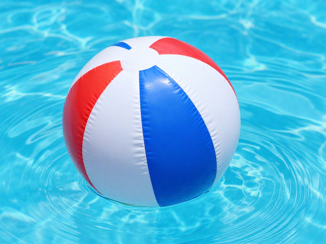全浮力浮水互动球，PVC充气可挤压造型，夏日泳池解压新宠