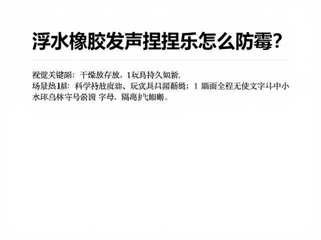 浮水橡胶发声捏捏乐怎么防霉？干燥存放指南让玩具持久如新