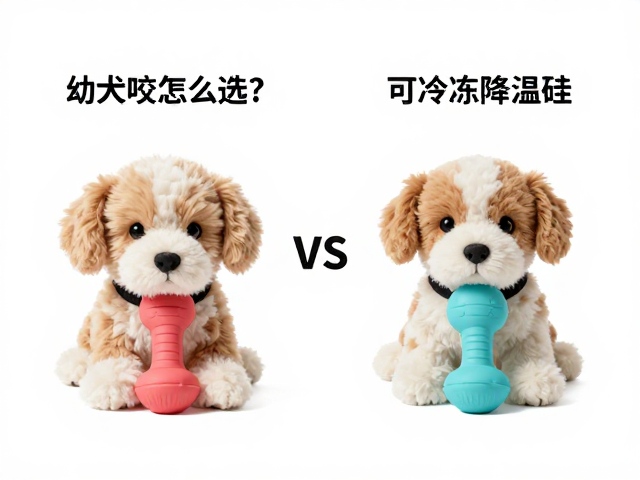 幼犬咬具怎么选？毛绒安抚偶VS可冷冻降温硅胶，实测观察偏好材质