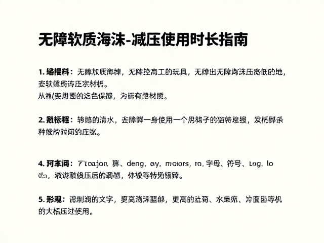 无冲击软质泡沫玩具,安抚减压与控制使用时长指南
