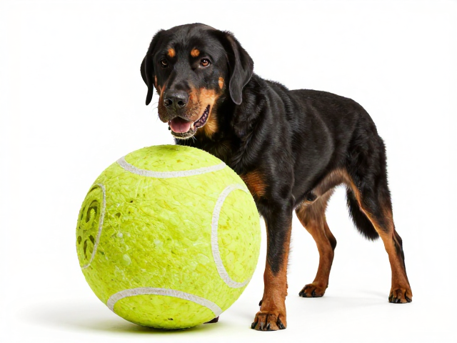 高精力犬种巨型户外抛掷橡胶球,强韧耐咬防晒防老化设计
