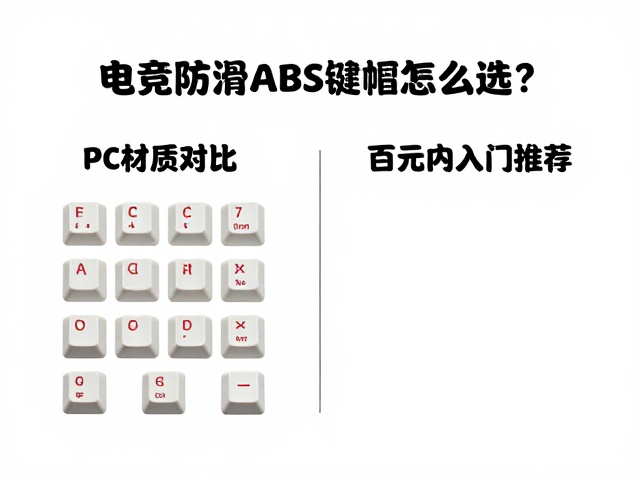 电竞防滑ABS键帽怎么选?PC材质对比,百元内入门推荐
