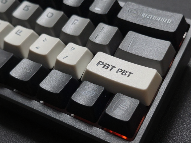 电竞耐磨PBT键帽怎么选?双色PBT性价比高,激光蚀刻清晰不褪