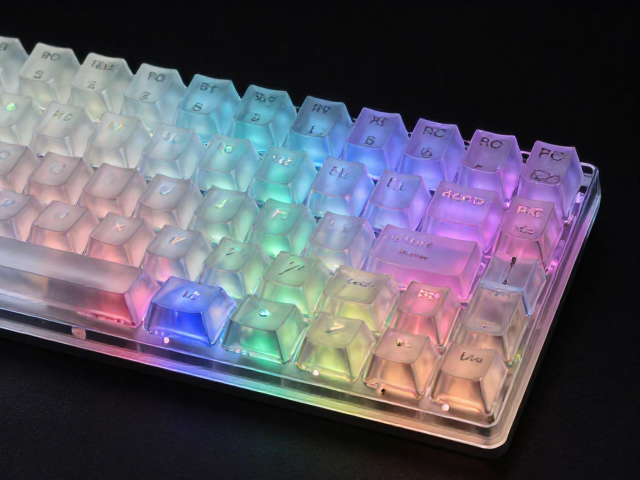 高透RGB PC电竞键帽优缺点,双色注塑工艺与易沾指纹问题深度解析