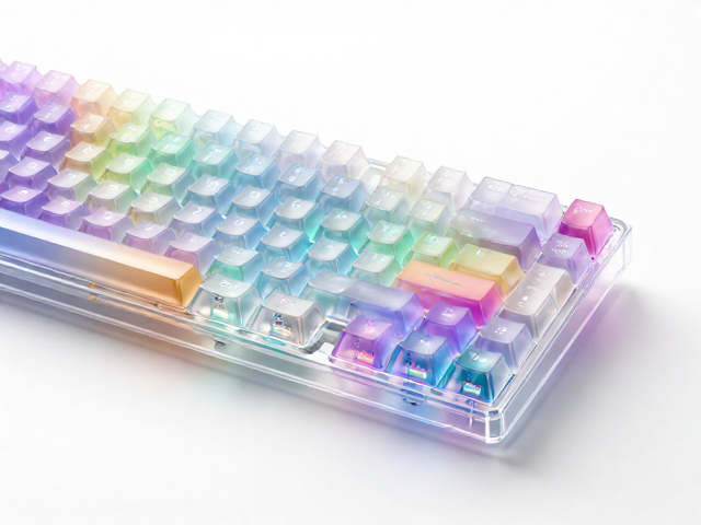 高透RGB PC电竞键帽,比玻璃更轻,高光泽度极致颜值推荐