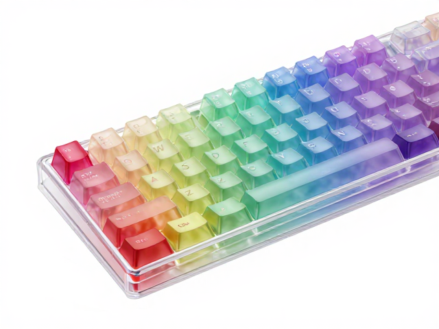 高透RGB PC电竞键帽,色彩更胜传统塑料,抗指纹涂层技术解析