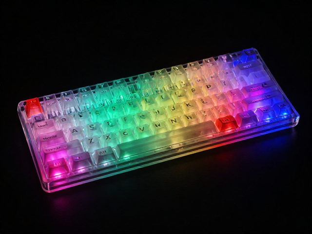 高透RGB PC电竞键帽定制色彩管理,避免硬物刮擦指南