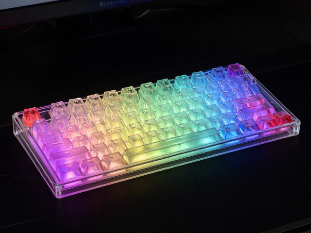高透RGB PC电竞键帽，抗冲击性强，打造极致电竞外设展示柜