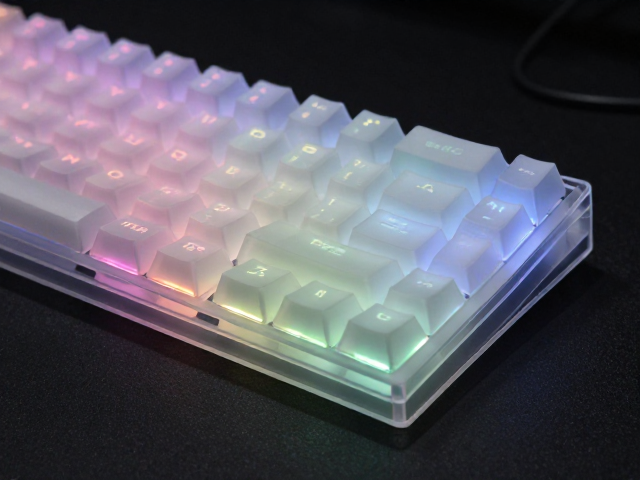 高透RGB PC电竞键帽，哑光磨砂质感，打造高端办公桌面美学