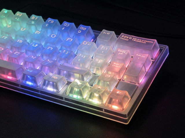 高透RGB PC电竞键帽透光性好吗?长期光照会变色吗?