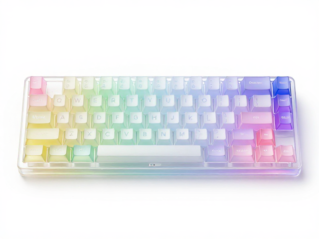 高透RGB PC电竞键帽,半透明渐变设计,比ABS更透亮