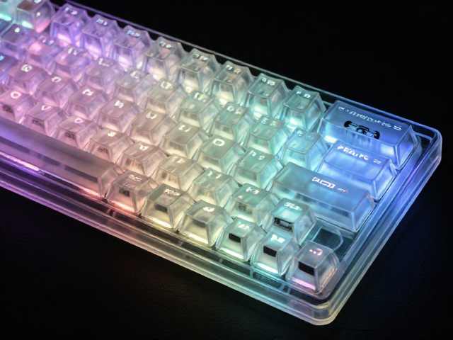 高透RGB PC电竞键帽搭配背光键盘,打造水晶般通透极致光效
