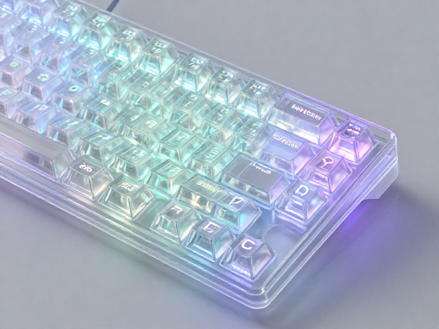 高透RGB PC电竞键帽搭配背光键盘,打造水晶般通透极致光效