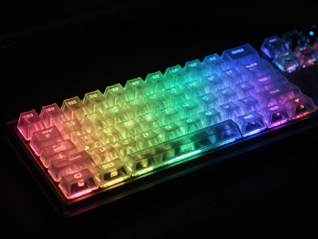 高透RGB PC电竞键帽搭配注塑件,打造极致RGB背光游戏键盘