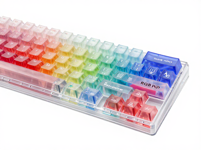 高透RGB PC电竞键帽,双色注塑工艺解析,易染色定制指南