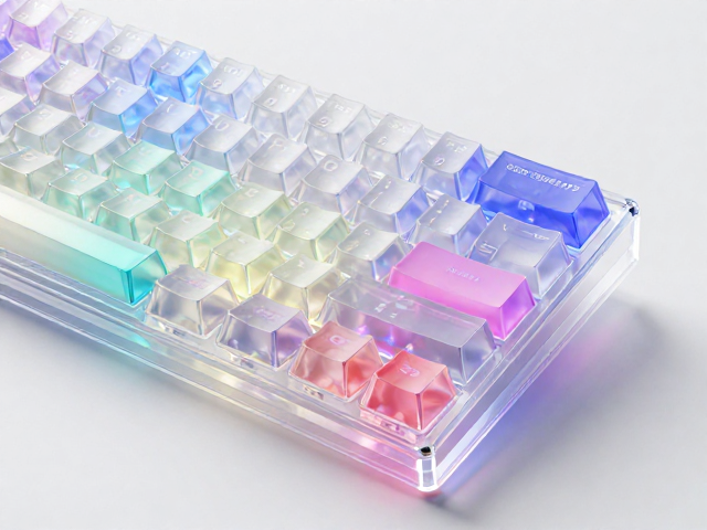 高透RGB PC电竞键帽,特殊涂层增手感,比ABS更透亮