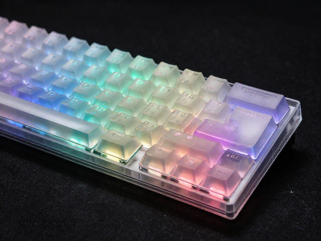 高透RGB PC电竞键帽,特殊涂层增手感,比ABS更透亮