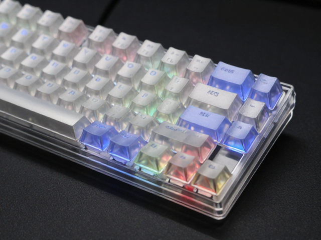 高透RGB PC电竞键帽,ABS/PC复合材质,比玻璃更轻便