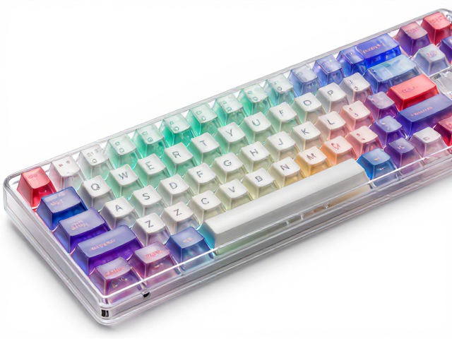 高透RGB PC电竞键帽,UV印刷与双色模工艺深度解析