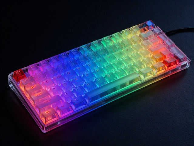 高透RGB PC电竞键帽,ABS/PC复合材质,比玻璃更轻便