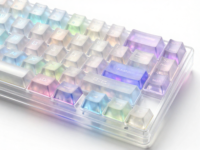 高透RGB PC电竞键帽,注塑成型与镭雕工艺解析,打造极致透光效果