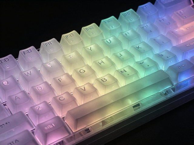 高透RGB PC电竞键帽,注塑成型与镭雕工艺解析,打造极致透光效果