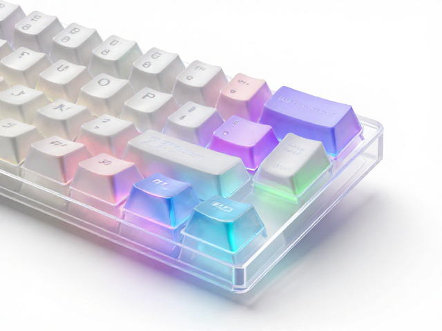 高透RGB PC电竞键帽,注塑成型与镭雕工艺解析,打造极致透光效果