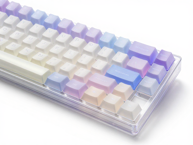 高透RGB PC键帽清洗指南，半透明渐变电竞键帽去油污保养技巧