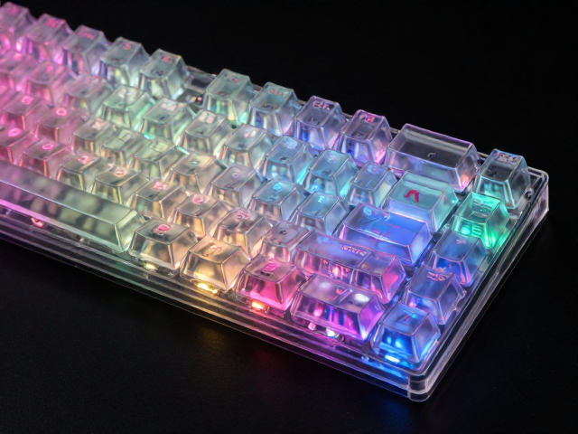 高透RGB PC镭雕键帽避刮擦指南,电竞玩家必看的保护与选购技巧