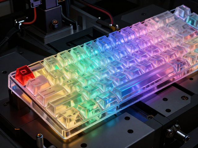 高透RGB PC键帽注塑工艺解析,极致透光率与电竞美学