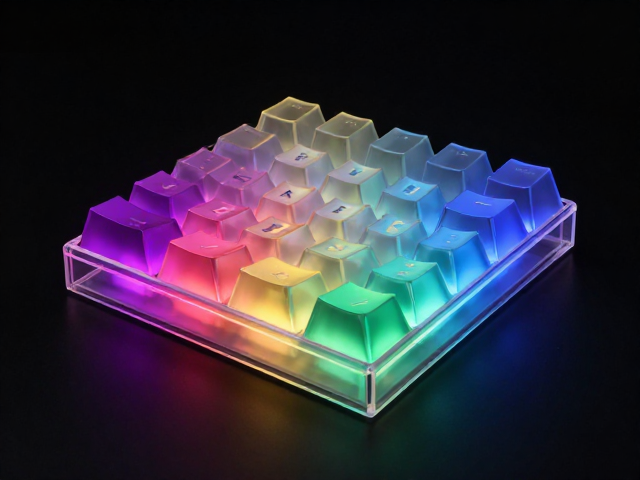 高透RGB PC键帽注塑工艺解析,极致透光率与电竞美学