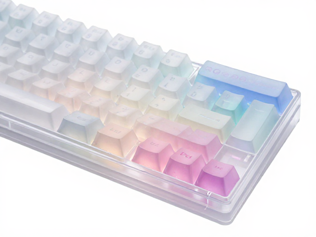 高透RGB PC键帽清洗指南，半透明渐变电竞键帽去油污保养技巧