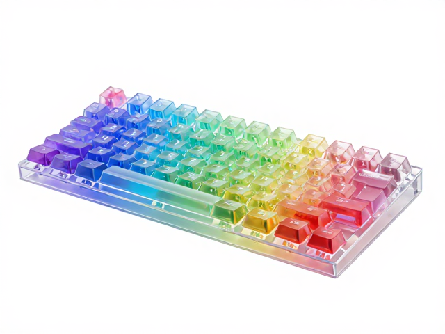 东丽PC原料注塑成型高透RGB键帽,电竞级透光与耐用性解析