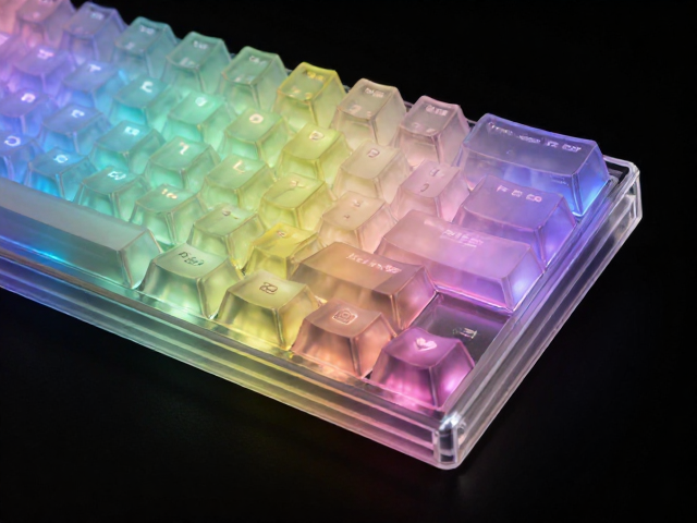 高透RGB PC电竞键帽,抗冲击性强,比ABS更透亮不泛黄